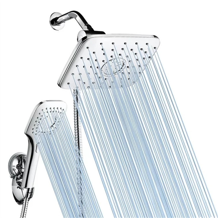 Hoomic Rain Dual Shower Head 2 5 Gpm Gpm Wayfair Canada